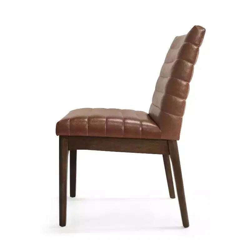Christopher Knight Home Lancer Mid-Century Modern Channel Stitch Dining Chairs (Set of 4)
