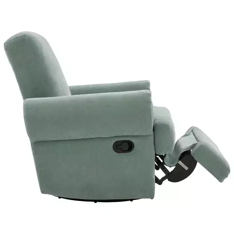 Christopher Knight Home Dravok Modern Chenille Upholstered Swivel Manual Recliner Chair with Adjustable Backrest