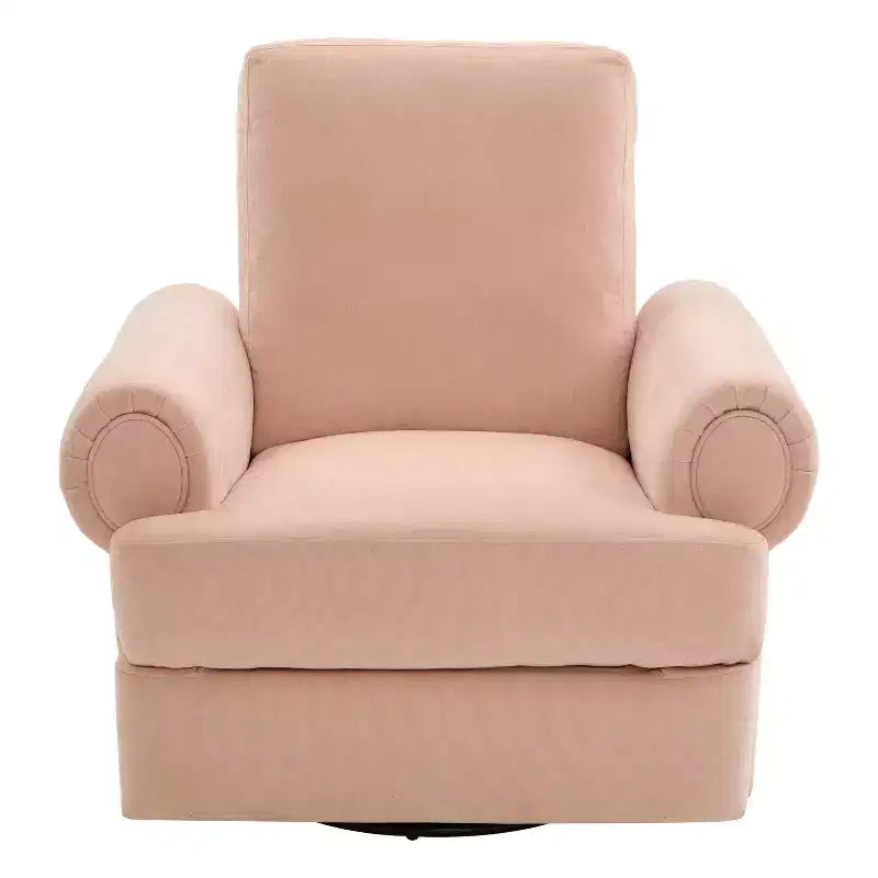 Christopher Knight Home Dravok Modern Chenille Upholstered Swivel Manual Recliner Chair with Adjustable Backrest