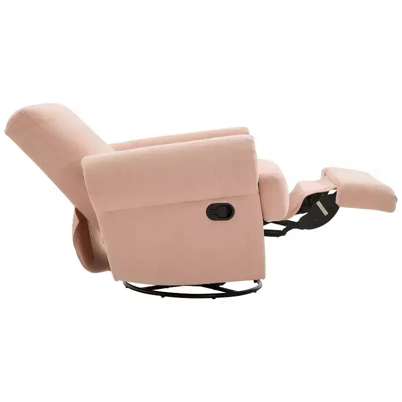 Christopher Knight Home Dravok Modern Chenille Upholstered Swivel Manual Recliner Chair with Adjustable Backrest