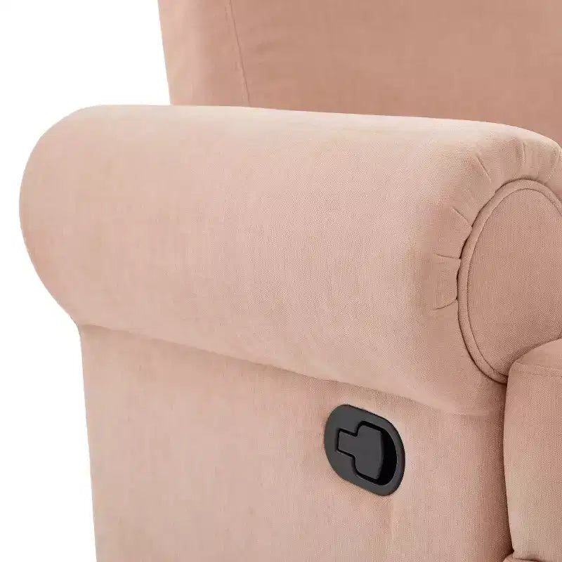 Christopher Knight Home Dravok Modern Chenille Upholstered Swivel Manual Recliner Chair with Adjustable Backrest