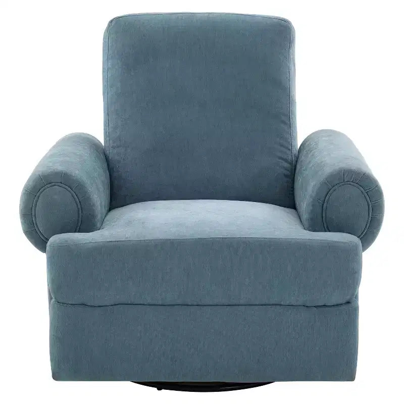 Christopher Knight Home Dravok Modern Chenille Upholstered Swivel Manual Recliner Chair with Adjustable Backrest