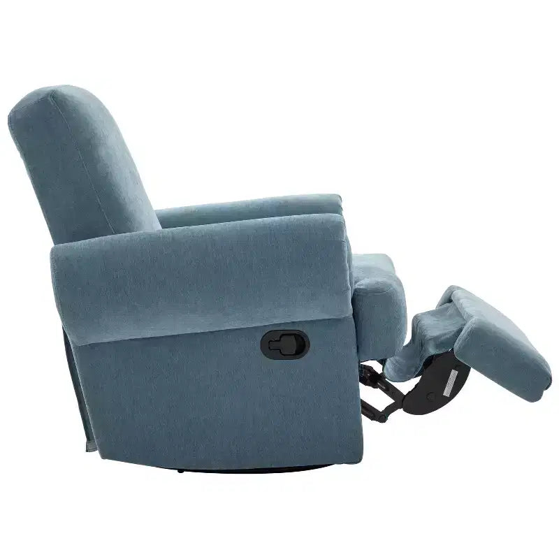 Christopher Knight Home Dravok Modern Chenille Upholstered Swivel Manual Recliner Chair with Adjustable Backrest