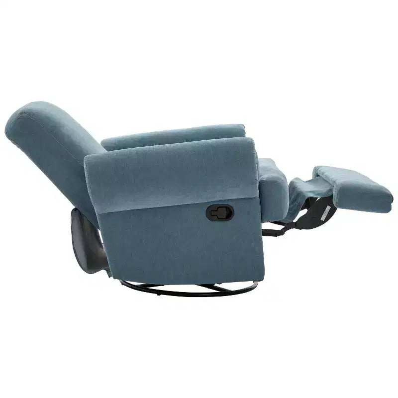 Christopher Knight Home Dravok Modern Chenille Upholstered Swivel Manual Recliner Chair with Adjustable Backrest