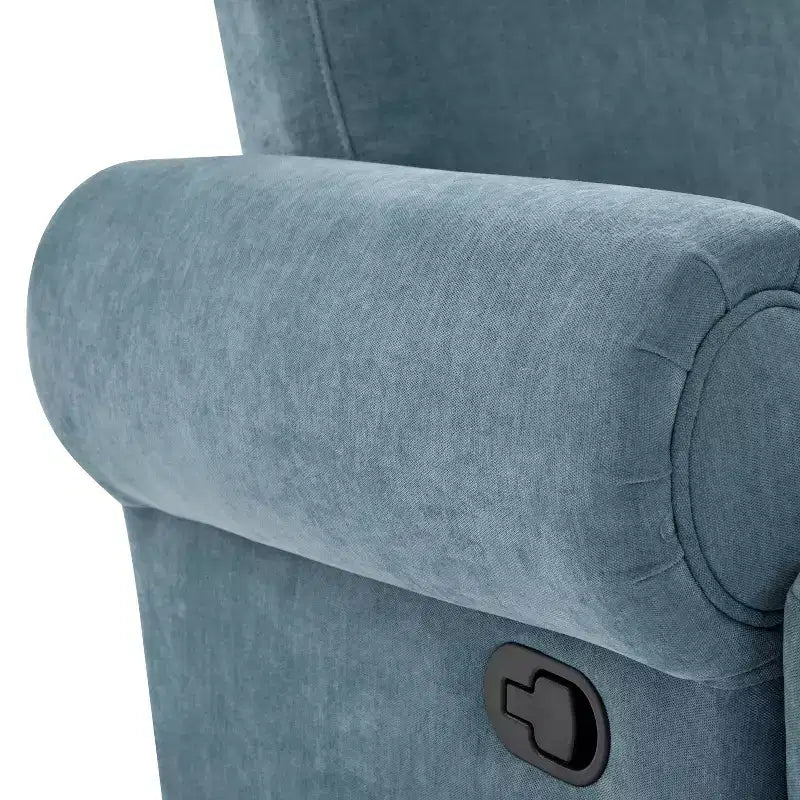 Christopher Knight Home Dravok Modern Chenille Upholstered Swivel Manual Recliner Chair with Adjustable Backrest