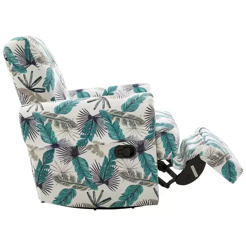 Christopher Knight Home Dravok Modern Chenille Upholstered Swivel Manual Recliner Chair with Adjustable Backrest