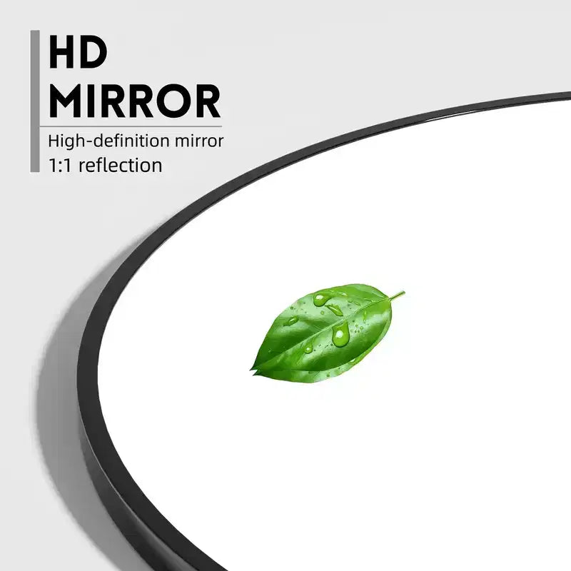 2 Pieces 39 In.H X 30 In.W Aluminum Alloy Fine Edged Right Angled Arch Black Hanging Mirror Frame Wall Mirror