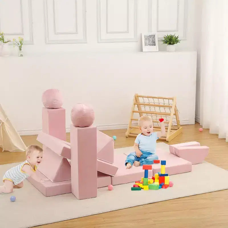 Kids Couch 12PCS,Modular Kids Play Couch for Inspiring Child Creativity,Sectional Sofa,Bedroom and Playroom Furniture for Toddlers Sleeping Reading