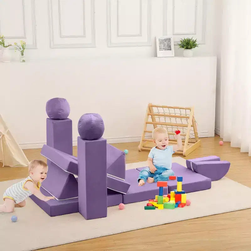 Kids Couch 12PCS,Modular Kids Play Couch for Inspiring Child Creativity,Sectional Sofa,Bedroom and Playroom Furniture for Toddlers Sleeping Reading