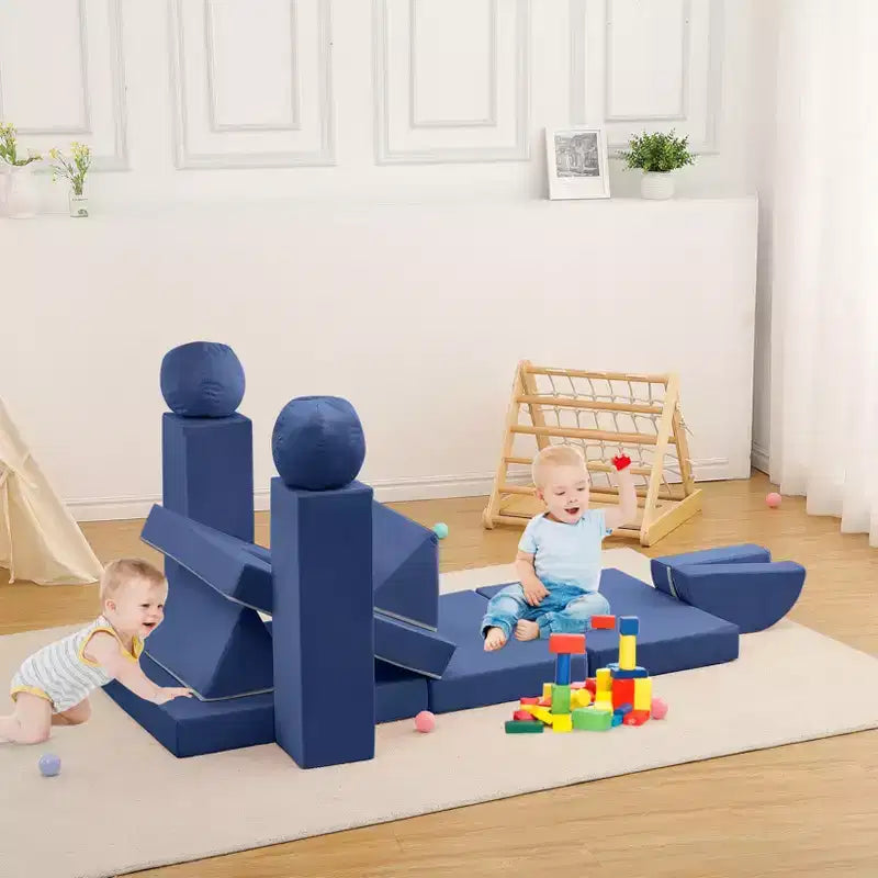 Kids Couch 12PCS,Modular Kids Play Couch for Inspiring Child Creativity,Sectional Sofa,Bedroom and Playroom Furniture for Toddlers Sleeping Reading