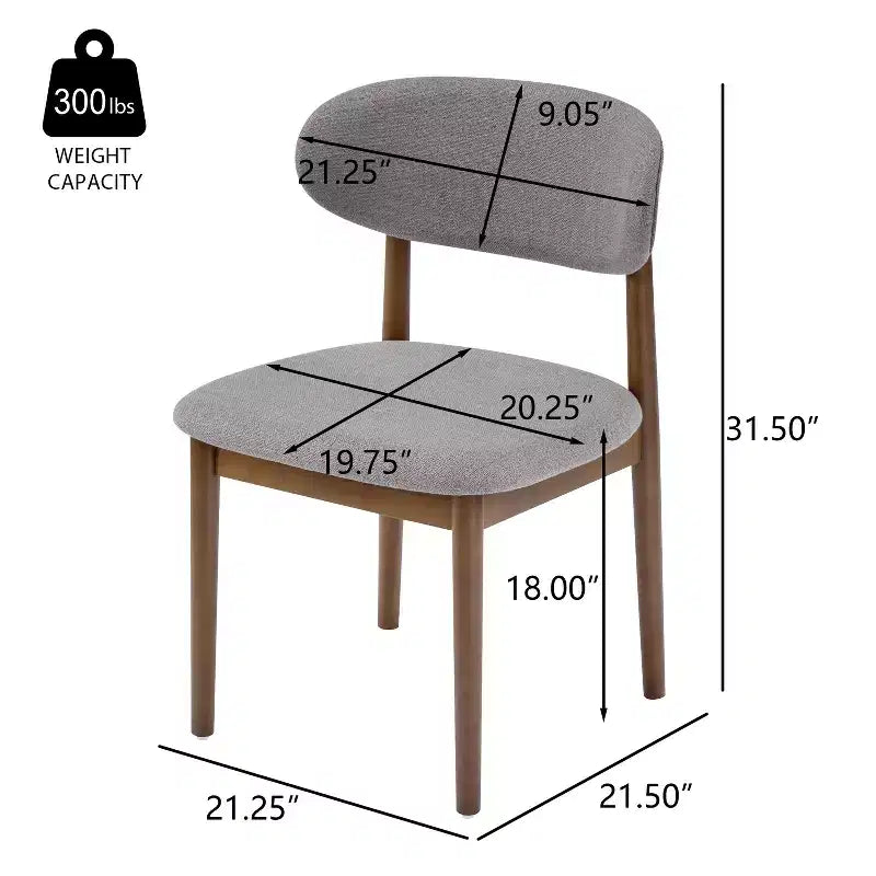 Christopher Knight Home Volgrun 5 Piece Mid-Century Modern Rubberwood Upholstered Dining Set