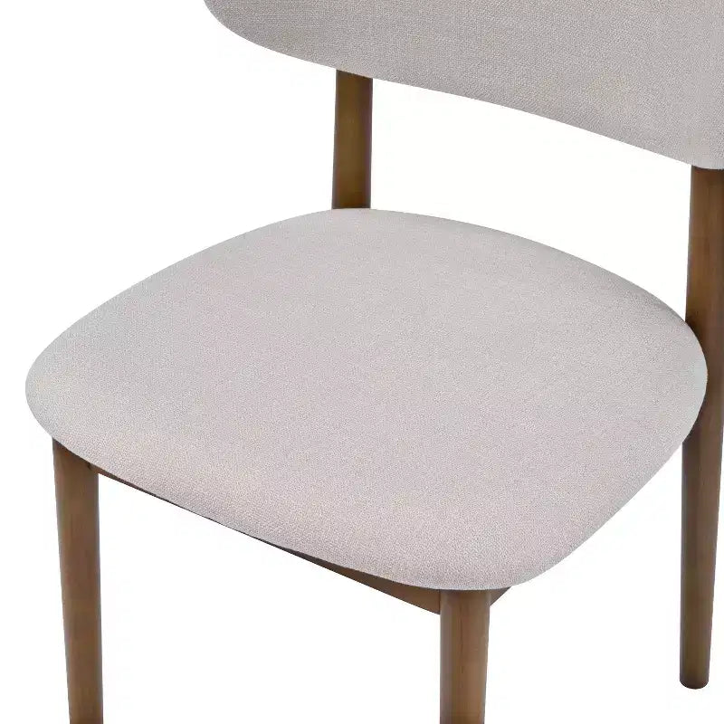 Christopher Knight Home Volgrun 5 Piece Mid-Century Modern Rubberwood Upholstered Dining Set
