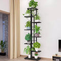 8 Tier Plant Stand Indoor, Tiered Plant Stand, Metal Plant Shelf for Patio Gardens Bedroom Corner Iiving Room Balcony