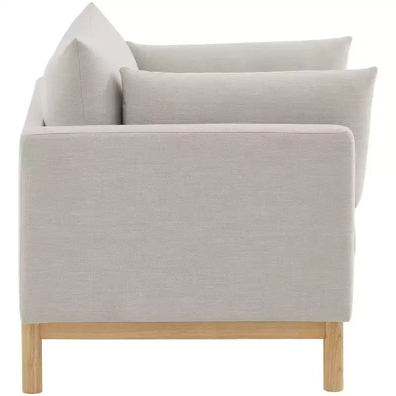 Meridian Furniture,Langham Linen Textured Fabric Chair