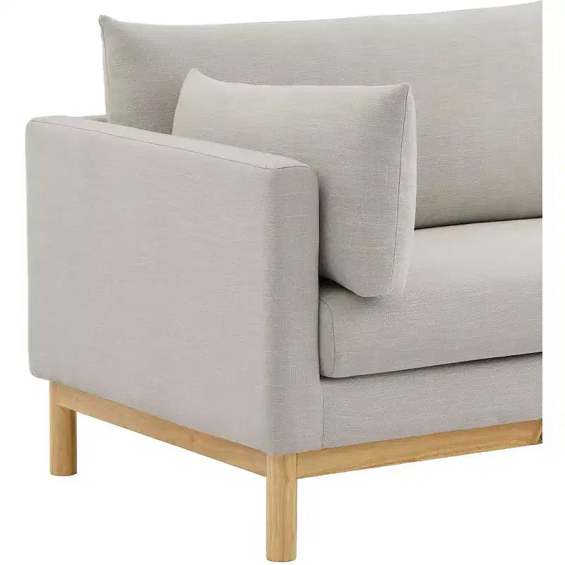 Meridian Furniture,Langham Linen Textured Fabric Chair