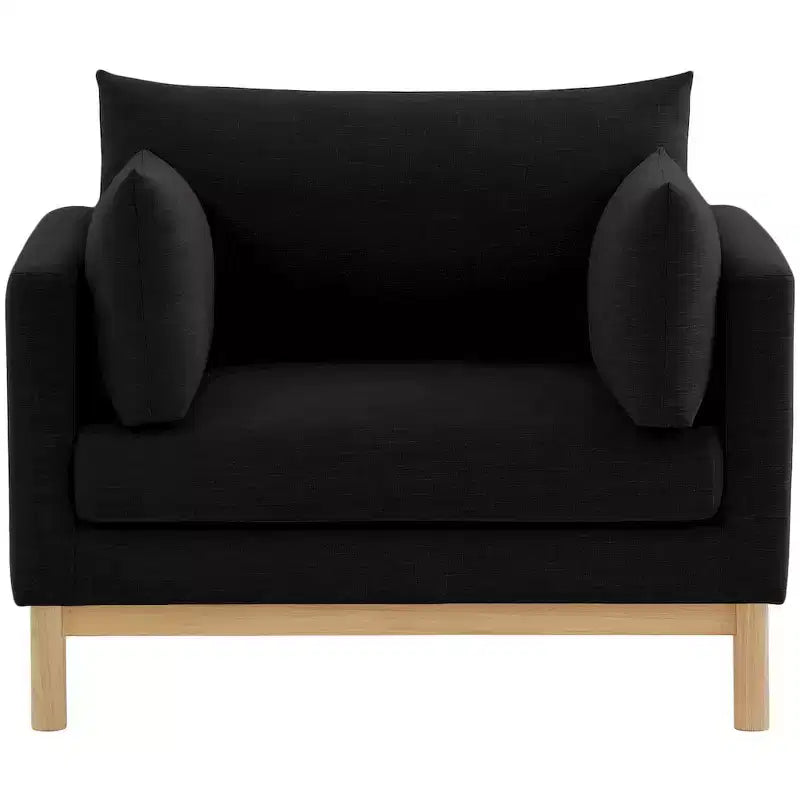 Meridian Furniture,Langham Linen Textured Fabric Chair