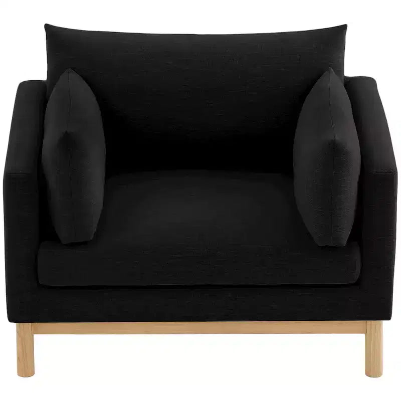Meridian Furniture,Langham Linen Textured Fabric Chair