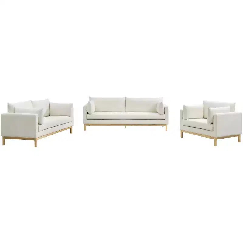 Meridian Furniture,Langham Linen Textured Fabric Chair