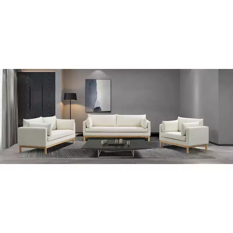 Meridian Furniture,Langham Linen Textured Fabric Chair