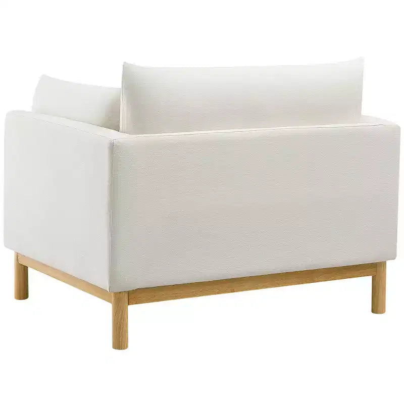 Meridian Furniture,Langham Linen Textured Fabric Chair