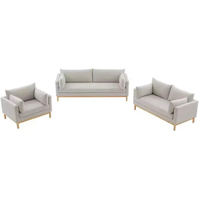Meridian Furniture,Langham Linen Textured Fabric Chair