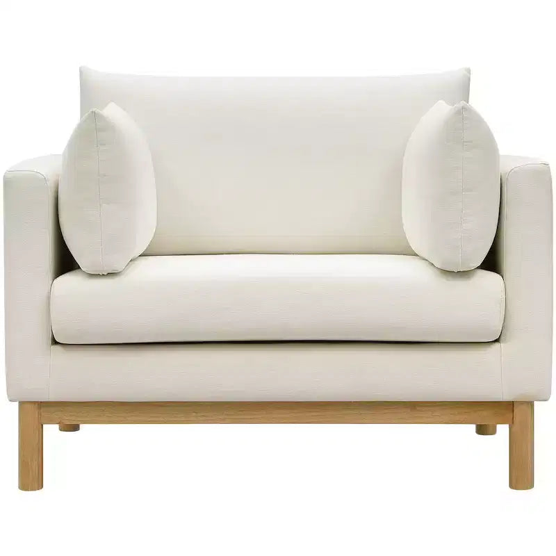 Meridian Furniture,Langham Linen Textured Fabric Chair