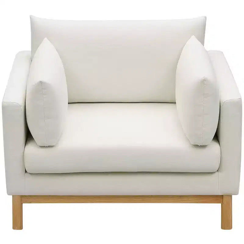 Meridian Furniture,Langham Linen Textured Fabric Chair
