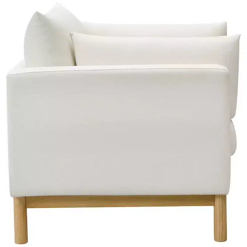 Meridian Furniture,Langham Linen Textured Fabric Chair