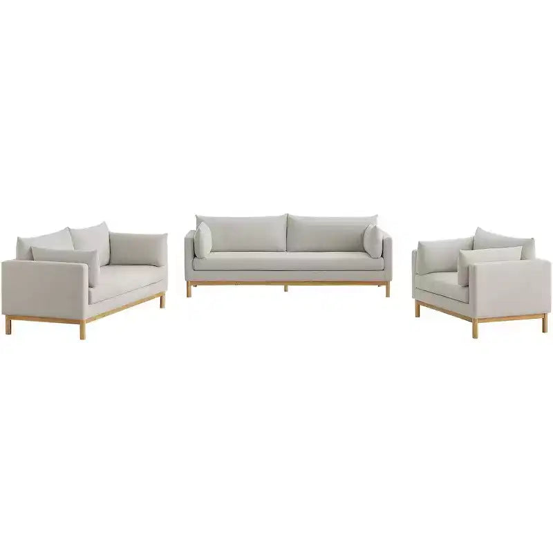 Meridian Furniture,Langham Linen Textured Fabric Chair