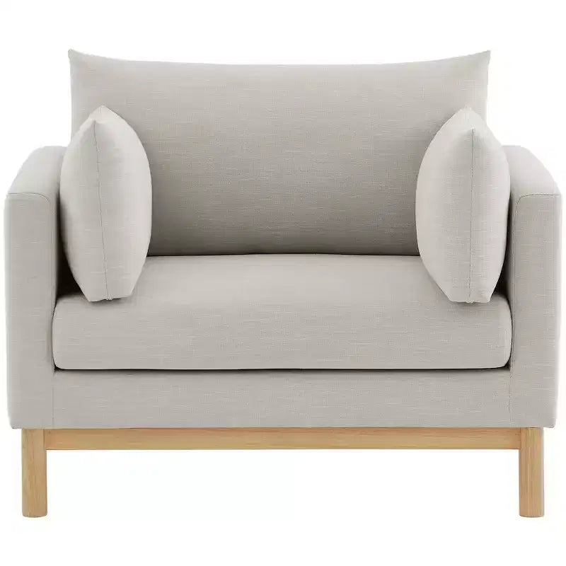 Meridian Furniture,Langham Linen Textured Fabric Chair