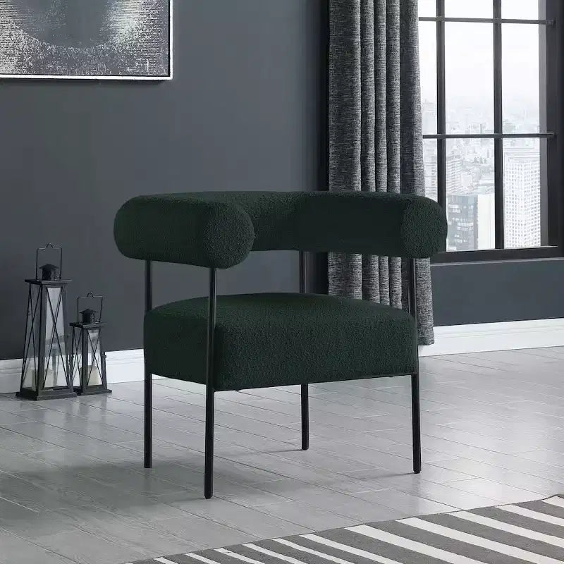 Meridian Furniture,Blake Boucle Fabric Accent Chair