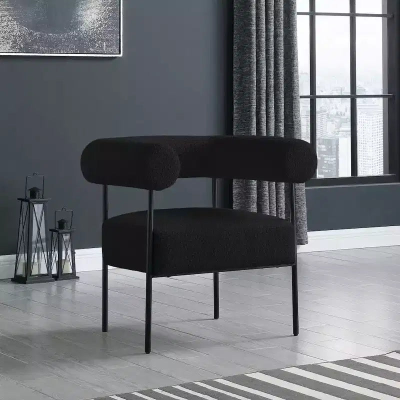 Meridian Furniture,Blake Boucle Fabric Accent Chair