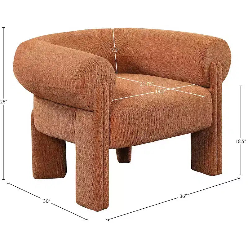 Meridian Furniture,Stefano Polyester Fabric Accent Chair