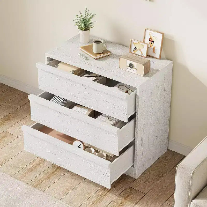 Drawer Dresser, Nightstand Chest of Drawers with Large Storage, Modern Dresser Organizer Bedside Table for Bedroom Living Room Nursery Entryway