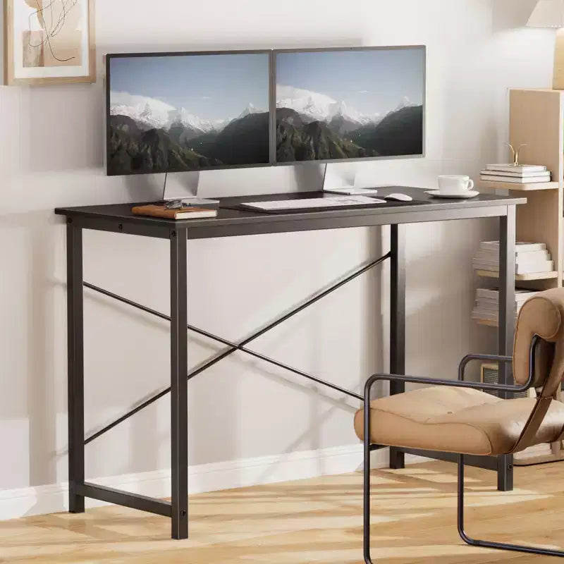 JIONJOY 40 Computer Desk - X-Shaped Reinforced Home Office Writing Table, Modern Simple Style