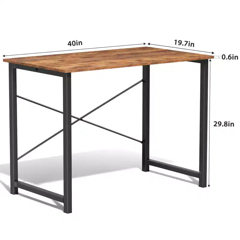 JIONJOY 40 Computer Desk - X-Shaped Reinforced Home Office Writing Table, Modern Simple Style