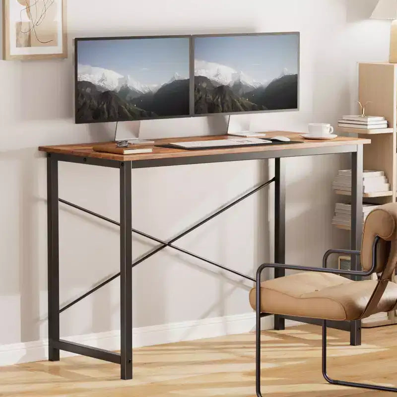 JIONJOY 40 Computer Desk - X-Shaped Reinforced Home Office Writing Table, Modern Simple Style