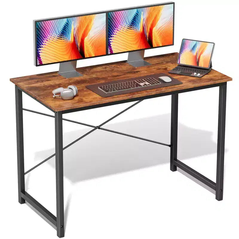 JIONJOY 40 Computer Desk - X-Shaped Reinforced Home Office Writing Table, Modern Simple Style