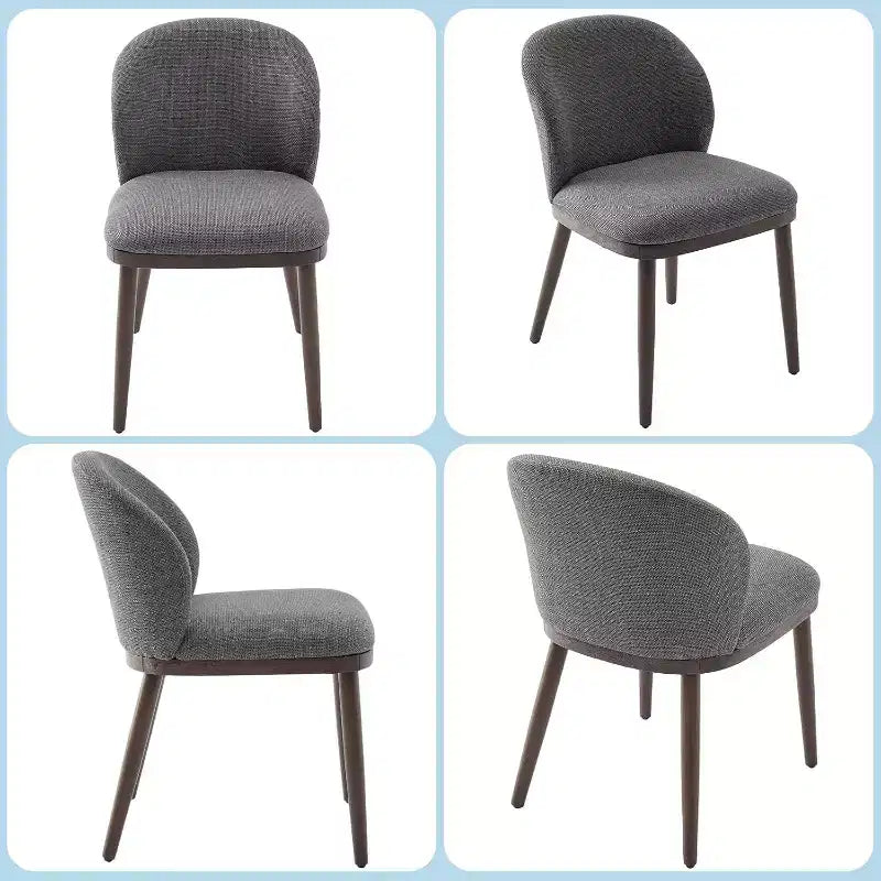 Acekool Dining Chairs Set of 2 with Wood Legs, Ergonomic Back Support and 265lb Capacity for Kitchen and Dining Room