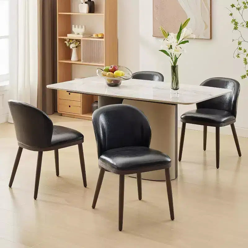 Acekool Dining Chairs Set of 2 with Wood Legs, Ergonomic Back Support and 265lb Capacity for Kitchen and Dining Room