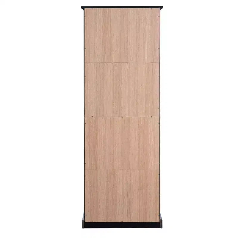 Whisen 67.2 Tall Bathroom Storage Cabinet with Tempered Glass Doors, Adjustable Shelves & Drawer, Soft-Close