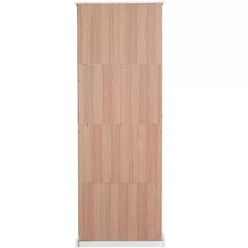 Whisen 67.2 Tall Bathroom Storage Cabinet with Tempered Glass Doors, Adjustable Shelves & Drawer, Soft-Close