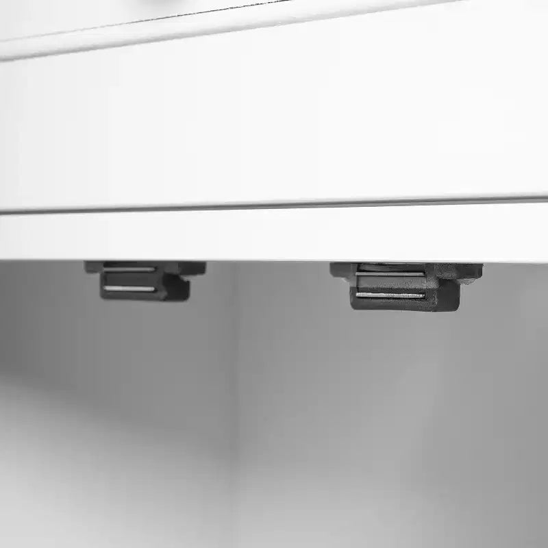Whisen 67.2 Tall Bathroom Storage Cabinet with Tempered Glass Doors, Adjustable Shelves & Drawer, Soft-Close