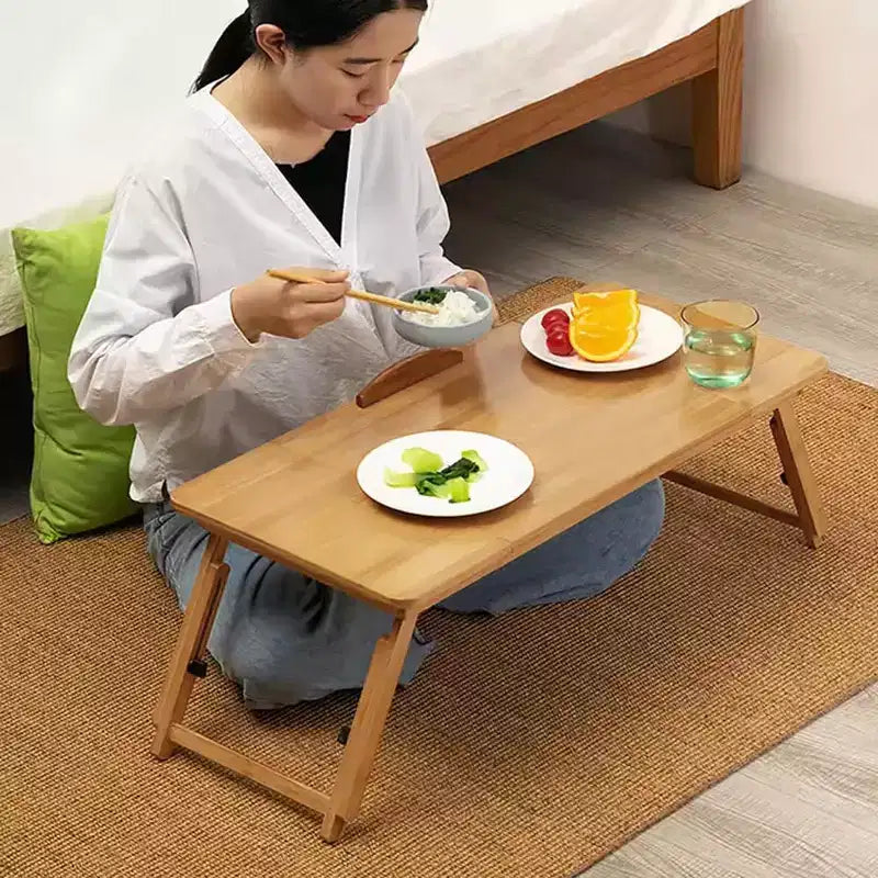 Bed Laptop Desk, Lap Desk with Legs, LaptoptischAdjustable Portable Bamboo Laptop Table Eating Eating Betttisch 17-23cm