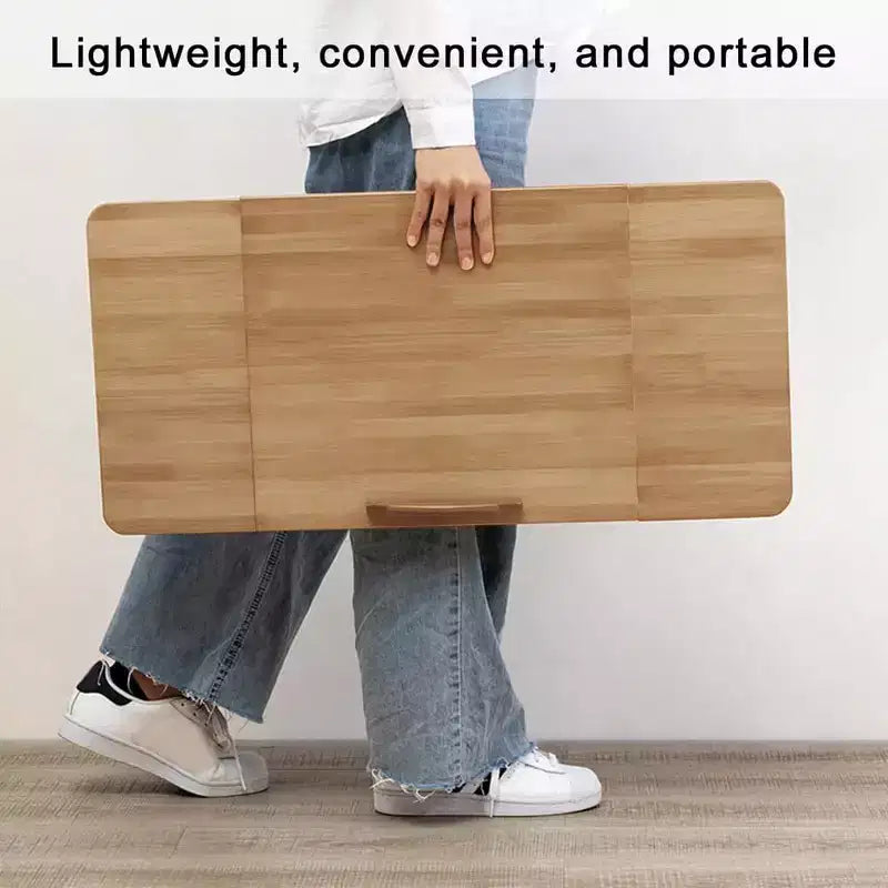 Bed Laptop Desk, Lap Desk with Legs, LaptoptischAdjustable Portable Bamboo Laptop Table Eating Eating Betttisch 17-23cm