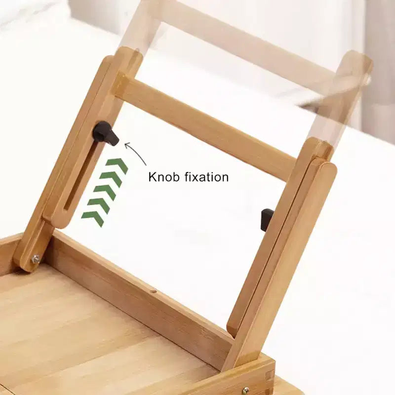 Bed Laptop Desk, Lap Desk with Legs, LaptoptischAdjustable Portable Bamboo Laptop Table Eating Eating Betttisch 17-23cm