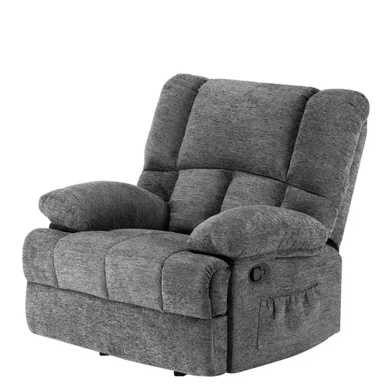 MAYEERTY Limestone Oversized Rocking Recliner Chair For Adults Living Room