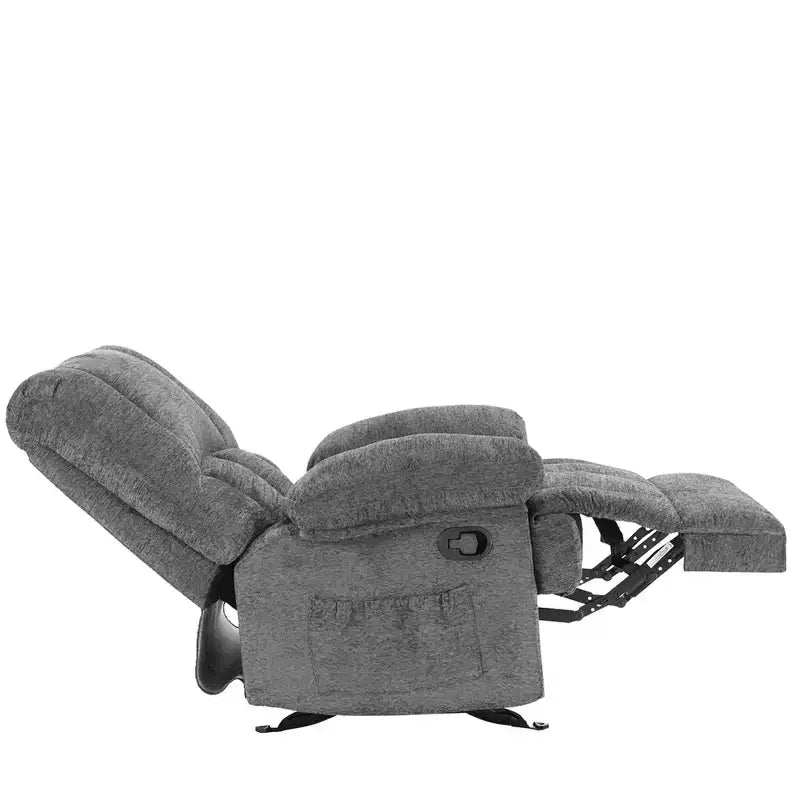 MAYEERTY Limestone Oversized Rocking Recliner Chair For Adults Living Room