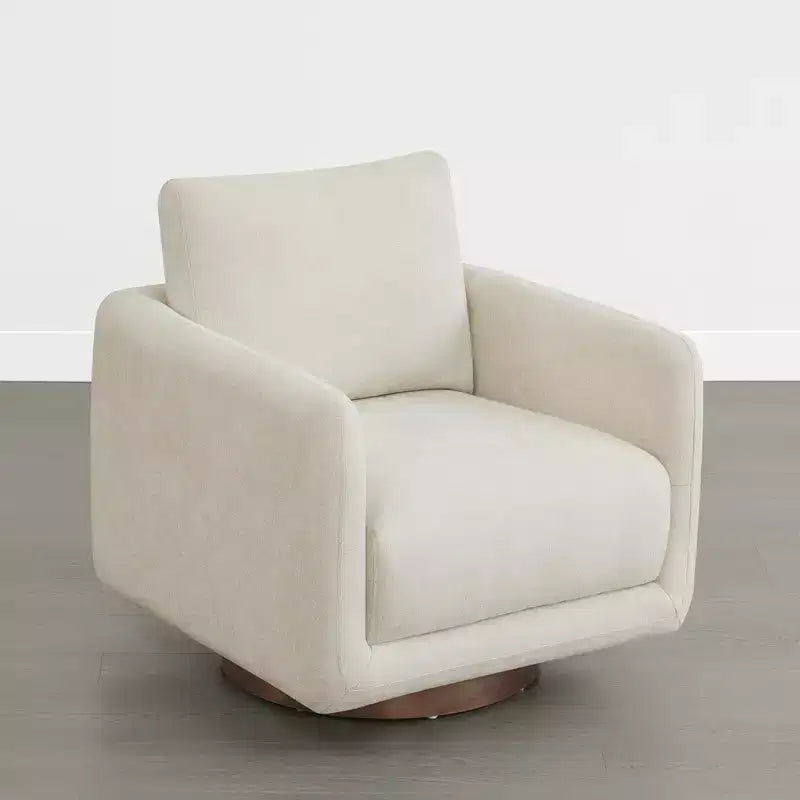 Spruce&Spring Modern Swivel Accent Chair Arm Chair with Loose Back Cushion