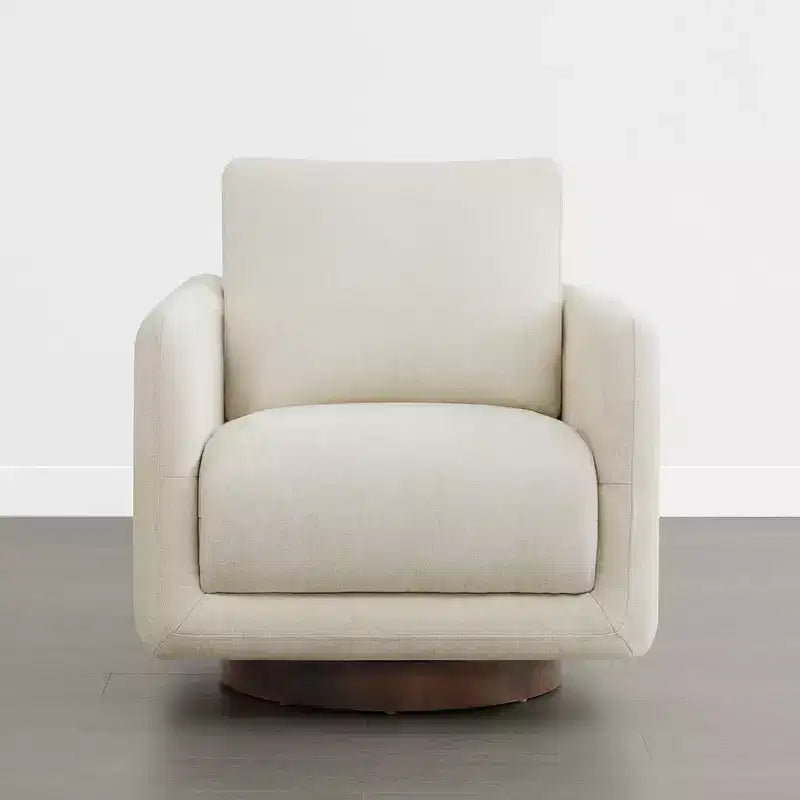 Spruce&Spring Modern Swivel Accent Chair Arm Chair with Loose Back Cushion